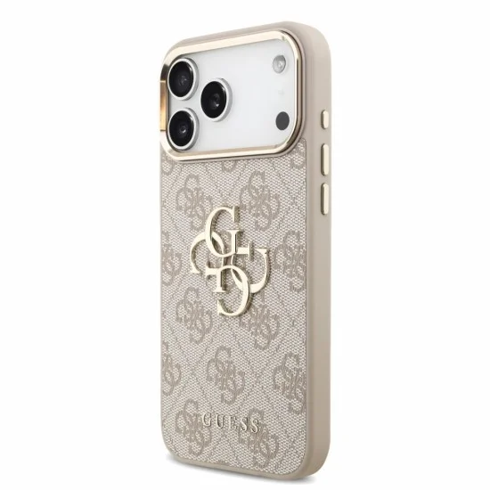 Калъф за iPhone 18 Pro Max / iPhone 17 Pro Max - Hardcase 4G Classic Logo with Strap (GUHCP18XP4GMGSCP) - Guess - Розов