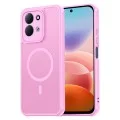 Калъф за телефон за Xiaomi Redmi 17 4G / Redmi 17 5G HaloFrost II MagSafe - Techsuit - Розов