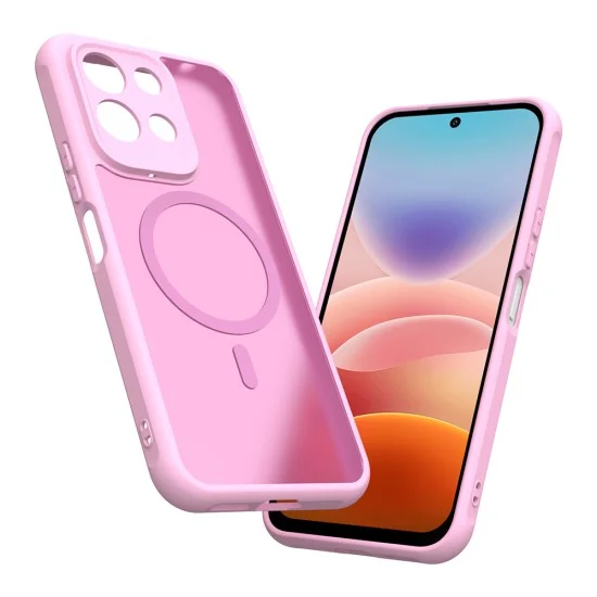 Калъф за телефон за Xiaomi Redmi 17 4G / Redmi 17 5G HaloFrost II MagSafe - Techsuit - Розов