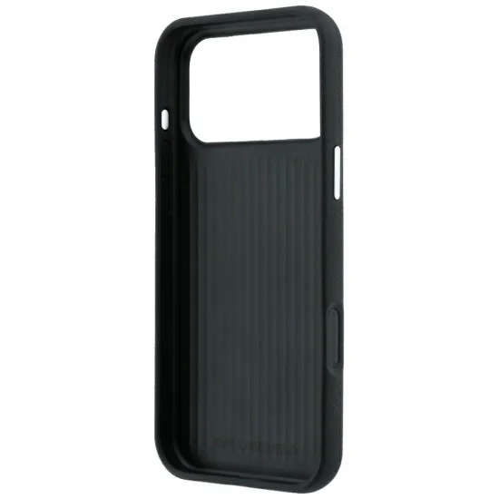 Калъф за телефон за iPhone 18 Pro Max / iPhone 17 Pro Max Saffiano with K&C Heads Pins and Logo (KLHCP18XPSWFDHPK) - Karl Lagerfeld - Черен