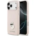 Калъф за телефон за iPhone 18 Pro Max / iPhone 17 Pro Max Silicone Choupette Metal Pin (KLHCP18XSMHCNPP) - Karl Lagerfeld - Розов