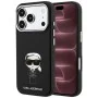 Калъф за телефон за iPhone 18 Pro Max / iPhone 17 Pro Max Smooth Leather Ikonik Sketch MagSafe (KLHMP18X6PWKIKDK) - Karl Lagerfeld - Черен