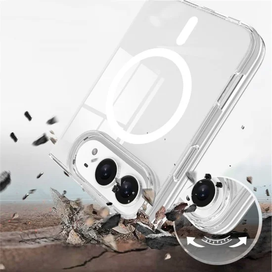 Калъф за телефон за iPhone Duo MagSafe Pro - Techsuit - Прозрачен