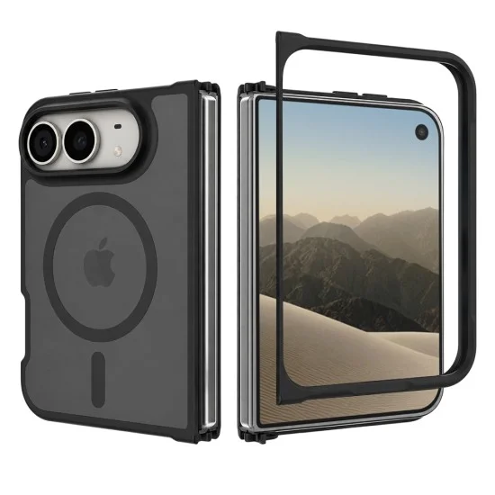 Калъф за телефон за iPhone Duo PureFrost MagSafe - Techsuit - Матиран черен