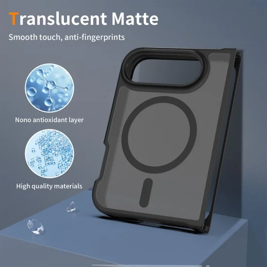 Калъф за телефон за iPhone Duo PureFrost MagSafe - Techsuit - Матиран черен