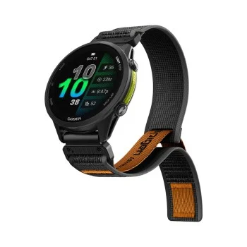 Каишка Spigen Athlex Air QuickFit 22mm (AMP11426) - Garmin Fenix 5/5 Plus 6/6 Pro/7/Forerunner 935/945/970/Approach S60 - Черен / Оранжев