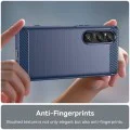 Кейс за Honor X7b / X7b 5G / 90 SMART - Techsuit - Карбонов силикон - Син