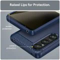 Кейс за Honor X7b / X7b 5G / 90 SMART - Techsuit - Карбонов силикон - Син