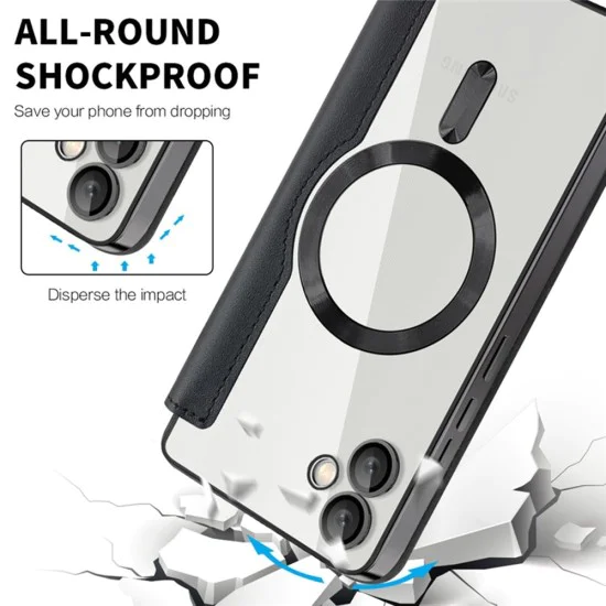 Кейс за Samsung Galaxy A05 - SmartMag Book Case - Черен