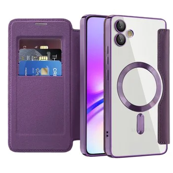 Кейс за Samsung Galaxy A05 - SmartMag Book Case - Лилав