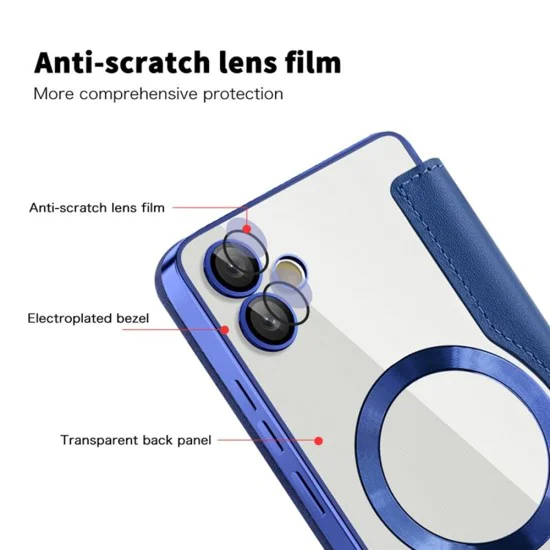 Кейс за Samsung Galaxy A05 - SmartMag Book Case - Син