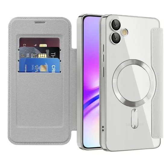 Кейс за Samsung Galaxy A05 - SmartMag Book Case - Сив