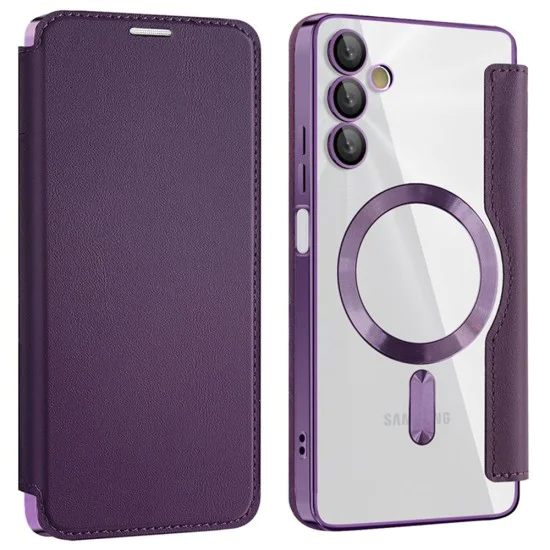 Кейс за Samsung Galaxy A05s - SmartMag Book Case - Лилав