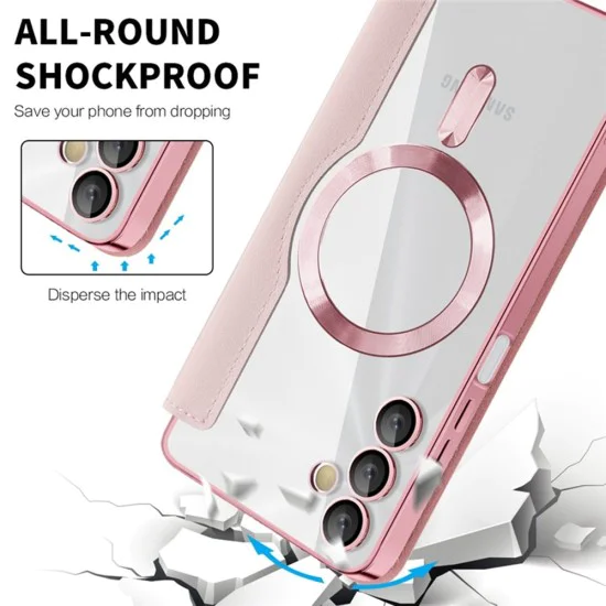 Кейс за Samsung Galaxy A05s - SmartMag Book Case - Розов