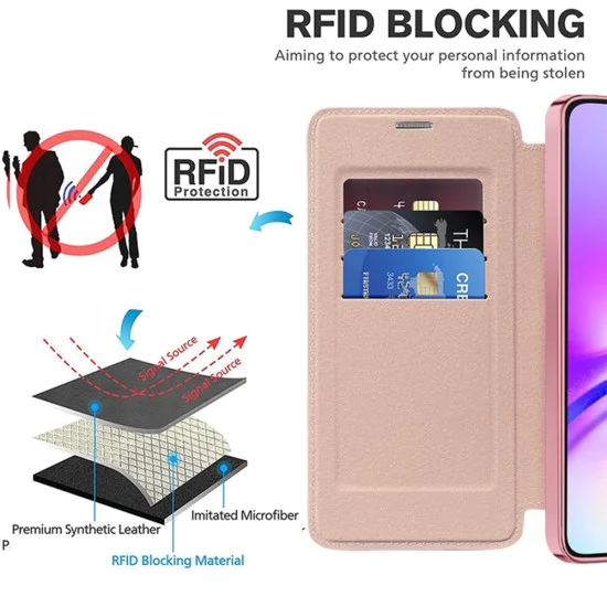 Кейс за Samsung Galaxy A05s - SmartMag Book Case - Розов