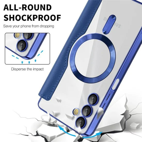 Кейс за Samsung Galaxy A05s - SmartMag Book Case - Син