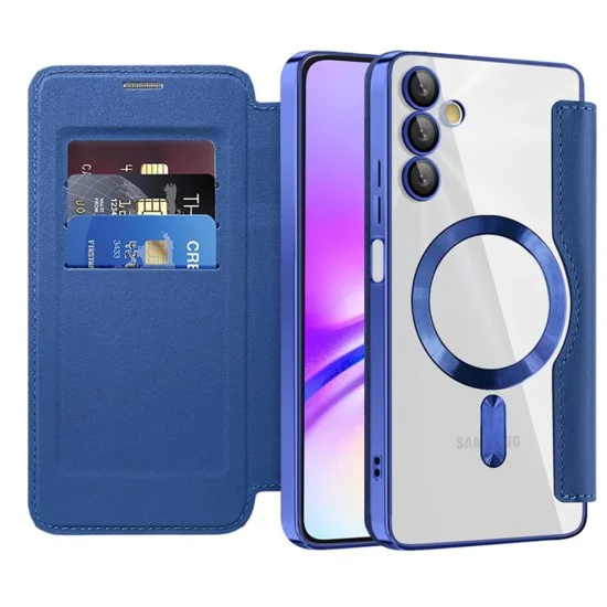 Кейс за Samsung Galaxy A05s - SmartMag Book Case - Син