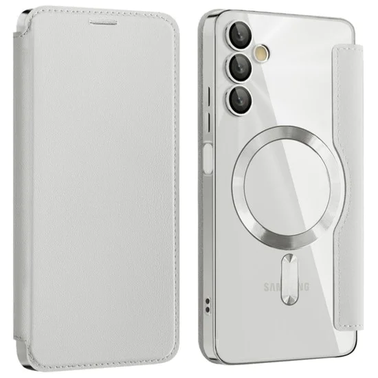 Кейс за Samsung Galaxy A05s - SmartMag Book Case - Сив