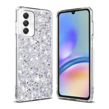 Кейс за Samsung Galaxy A05s - Techsuit - Sparkly Glitter - Бял