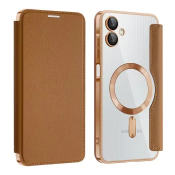 Кейс за Samsung Galaxy A06 - SmartMag Book Case - Кафяв