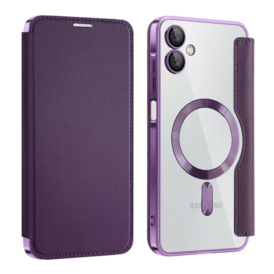Кейс за Samsung Galaxy A06 - SmartMag Book Case - Лилав