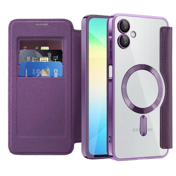 Кейс за Samsung Galaxy A06 - SmartMag Book Case - Лилав