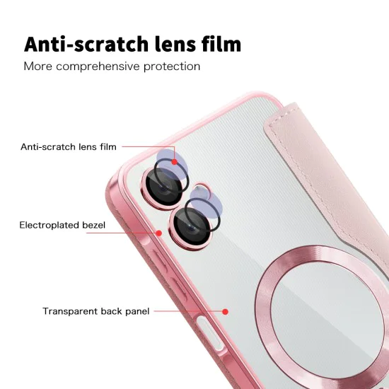 Кейс за Samsung Galaxy A06 - SmartMag Book Case - Розов