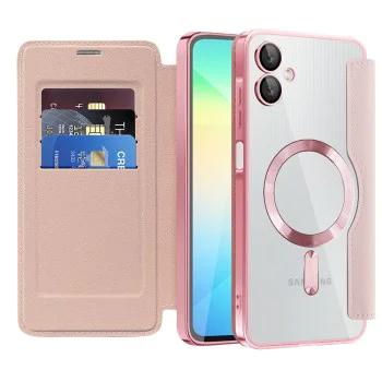 Кейс за Samsung Galaxy A06 - SmartMag Book Case - Розов