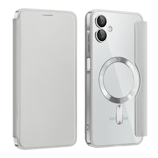 Кейс за Samsung Galaxy A06 - SmartMag Book Case - Сив