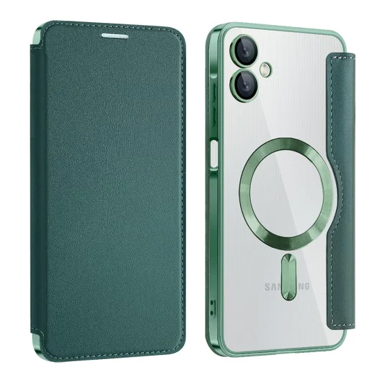 Кейс за Samsung Galaxy A06 - SmartMag Book Case - Зелен