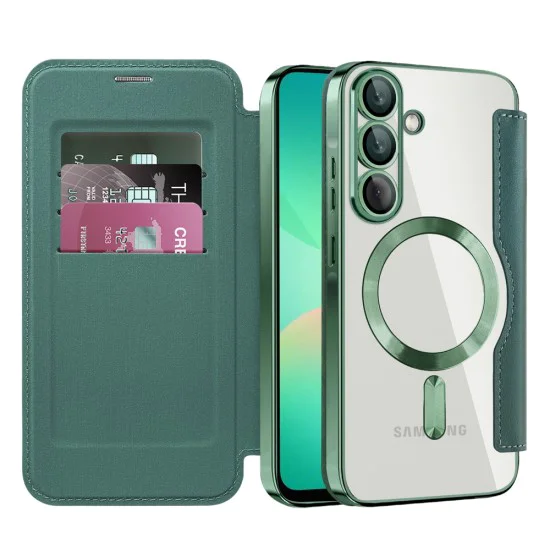 Кейс за Samsung Galaxy A26 5G - SmartMag Book Case - Зелен