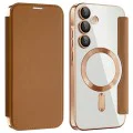 Кейс за Samsung Galaxy A35 5G - SmartMag Book Case - Кафяв