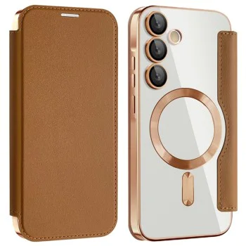 Кейс за Samsung Galaxy A35 5G - SmartMag Book Case - Кафяв
