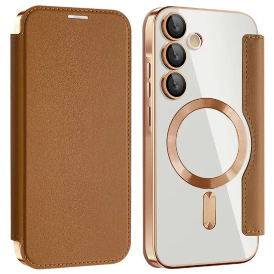 Кейс за Samsung Galaxy A35 5G - SmartMag Book Case - Кафяв