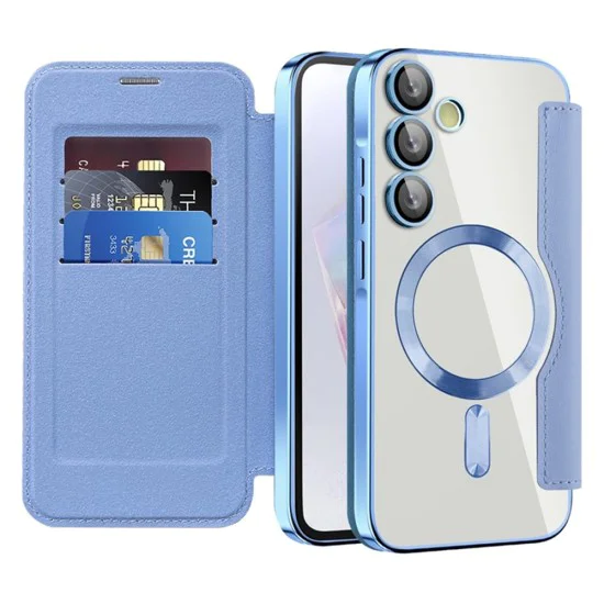 Кейс за Samsung Galaxy A35 5G - SmartMag Book Case - Светло син
