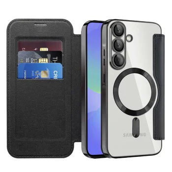 Кейс за Samsung Galaxy A36 5G - SmartMag Book Case - Черен