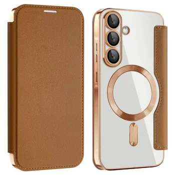 Кейс за Samsung Galaxy A36 5G - SmartMag Book Case - Кафяв