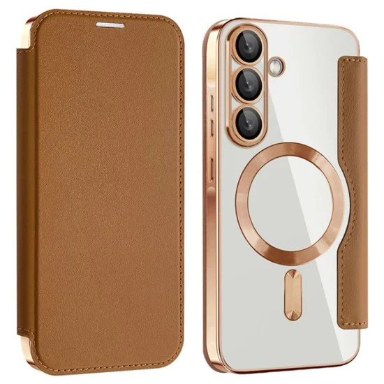 Кейс за Samsung Galaxy A36 5G - SmartMag Book Case - Кафяв