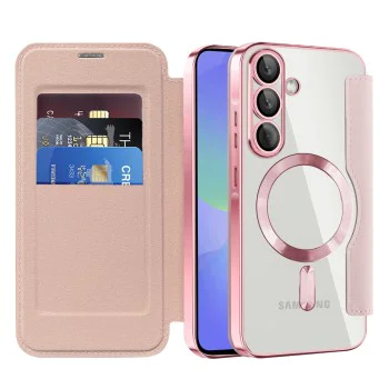 Кейс за Samsung Galaxy A36 5G - SmartMag Book Case - Розов