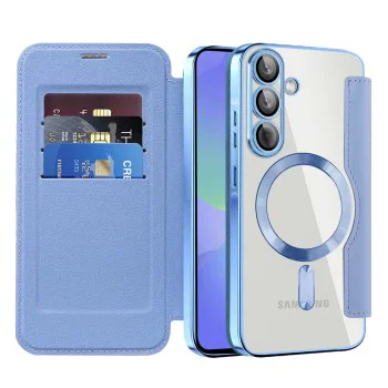 Кейс за Samsung Galaxy A36 5G - SmartMag Book Case - Светло син