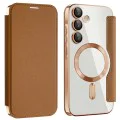 Кейс за Samsung Galaxy A55 5G - SmartMag Book Case - Кафяв