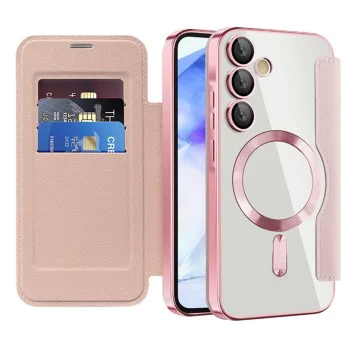 Кейс за Samsung Galaxy A55 5G - SmartMag Book Case - Розов