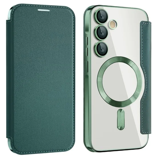 Кейс за Samsung Galaxy A55 5G - SmartMag Book Case - Зелен