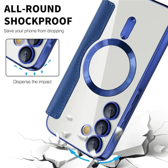 Кейс за Samsung Galaxy A55 5G - SmartMag Book Case - син