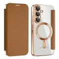 Кейс за Samsung Galaxy A56 5G - SmartMag Book Case - Кафяв