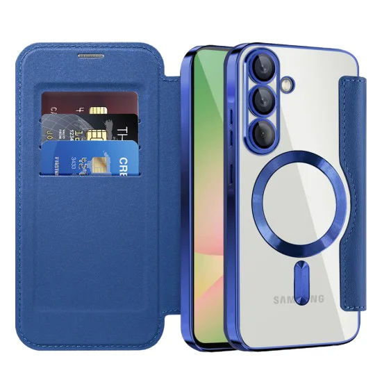 Кейс за Samsung Galaxy A56 5G - SmartMag Book Case - син