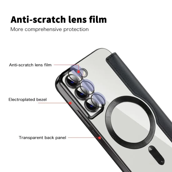 Кейс за Samsung Galaxy S22 5G - SmartMag Book Case - Черен