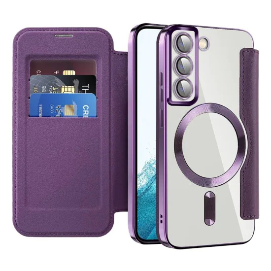 Кейс за Samsung Galaxy S22 5G - SmartMag Book Case - Лилав