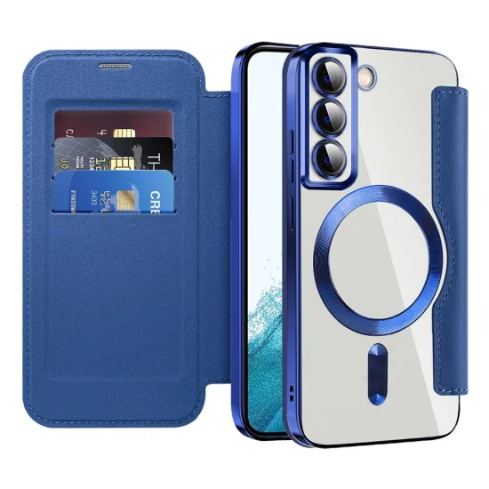 Кейс за Samsung Galaxy S22 5G - SmartMag Book Case - Син