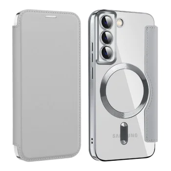 Кейс за Samsung Galaxy S22 5G - SmartMag Book Case - Сив